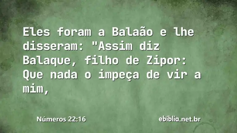 Números 22:16