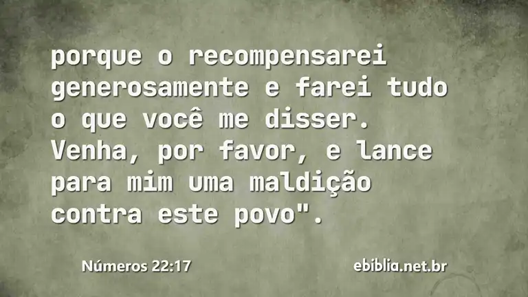 Números 22:17