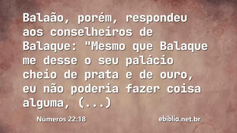 Números 22:18