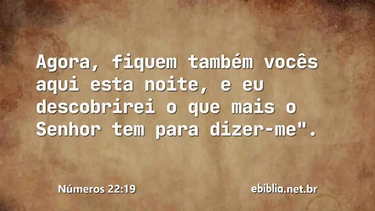 Números 22:19