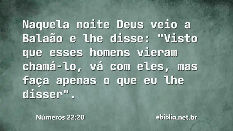 Números 22:20