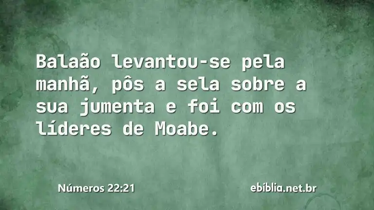 Números 22:21