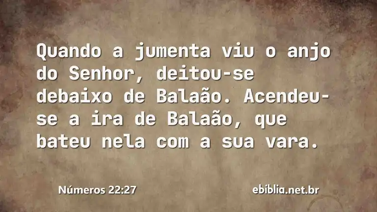 Números 22:27