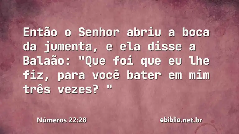 Números 22:28