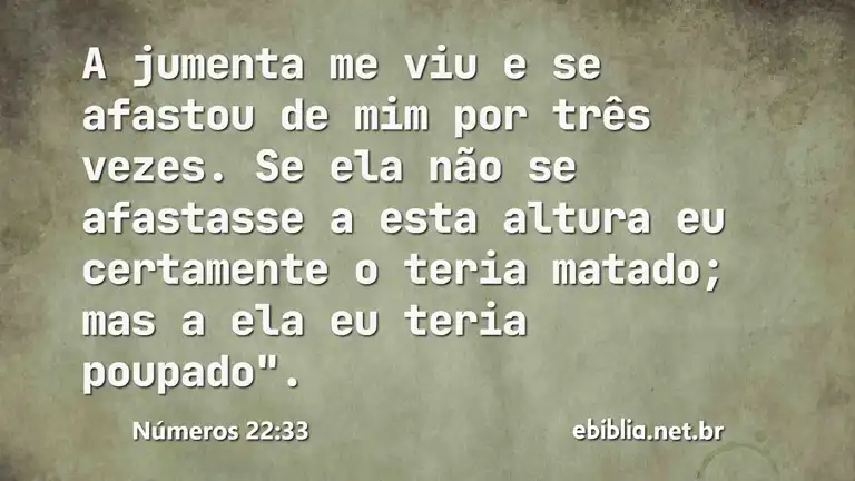 Números 22:33