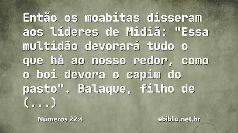 Números 22:4