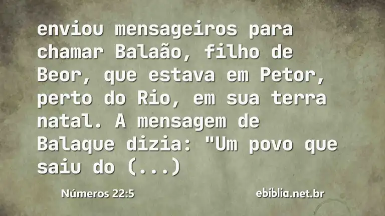 Números 22:5