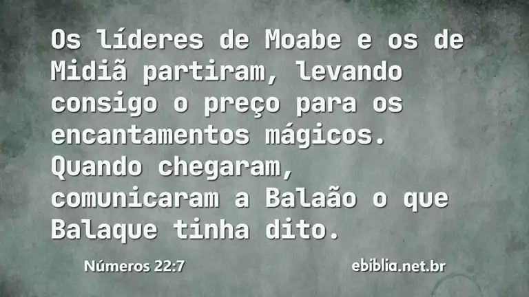 Números 22:7