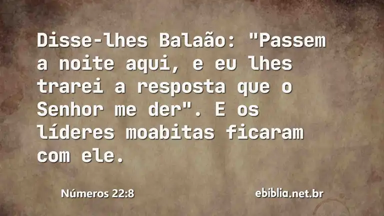 Números 22:8