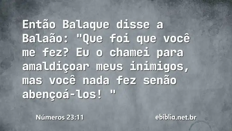 Números 23:11