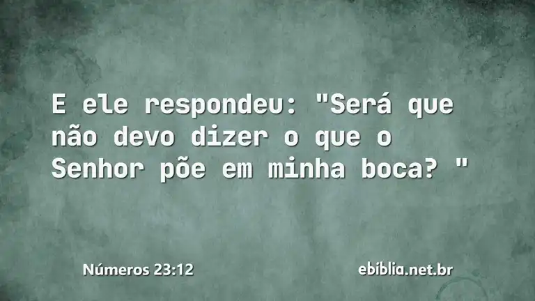 Números 23:12