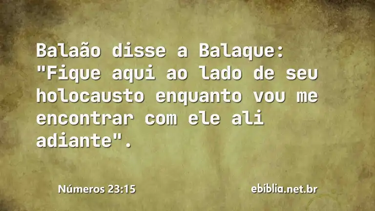 Números 23:15