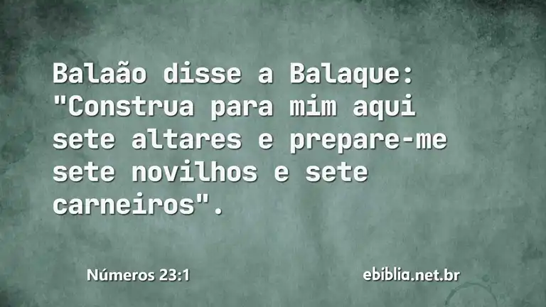 Números 23:1