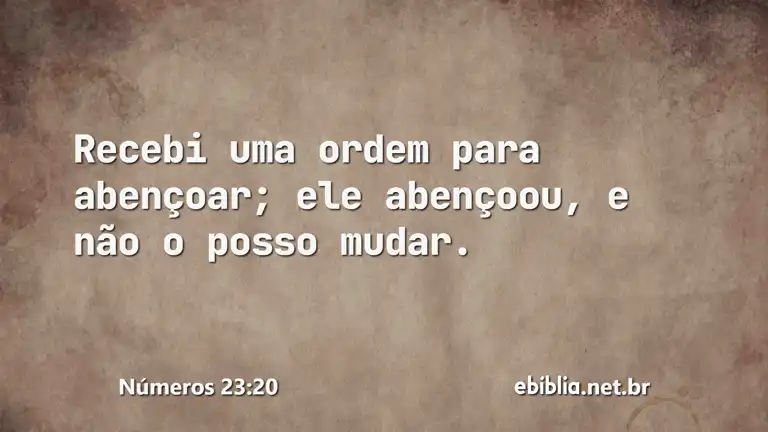 Números 23:20