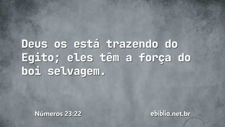 Números 23:22