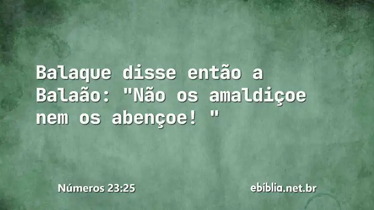 Números 23:25