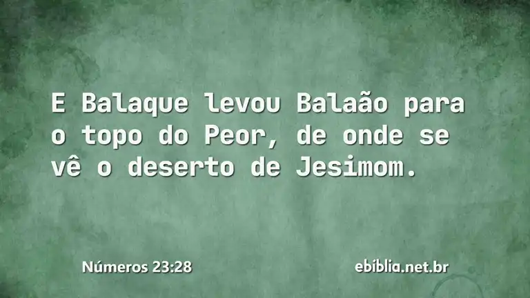 Números 23:28