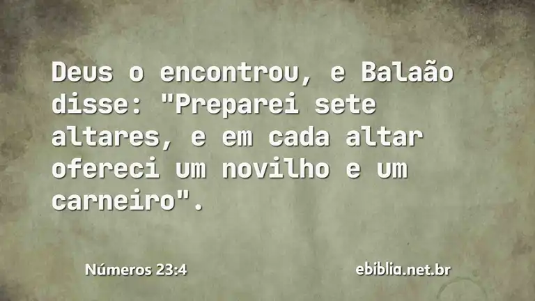 Números 23:4