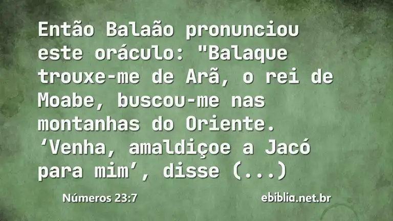 Números 23:7