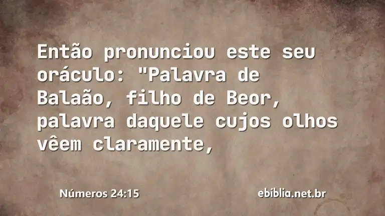 Números 24:15