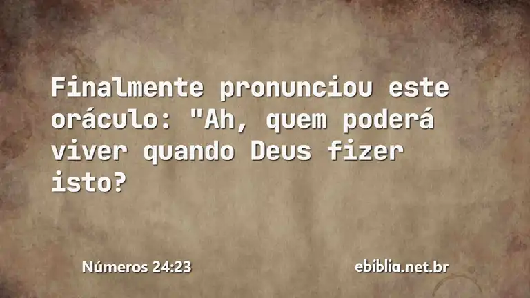 Números 24:23