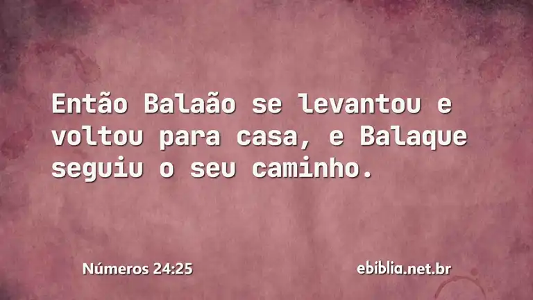 Números 24:25