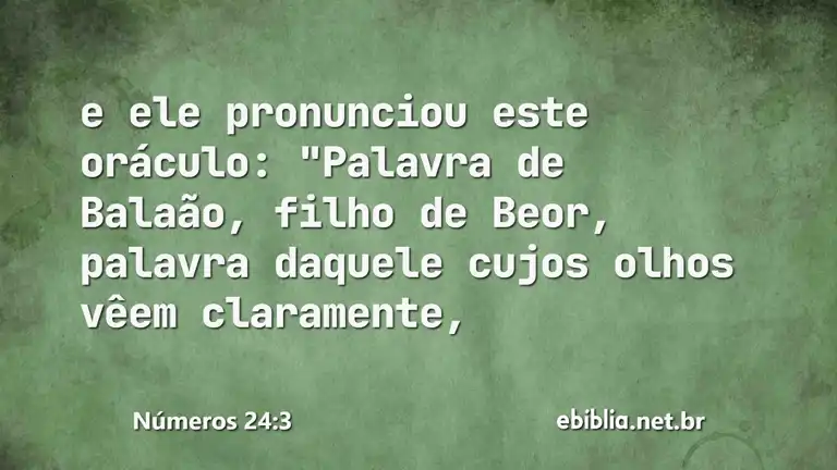 Números 24:3