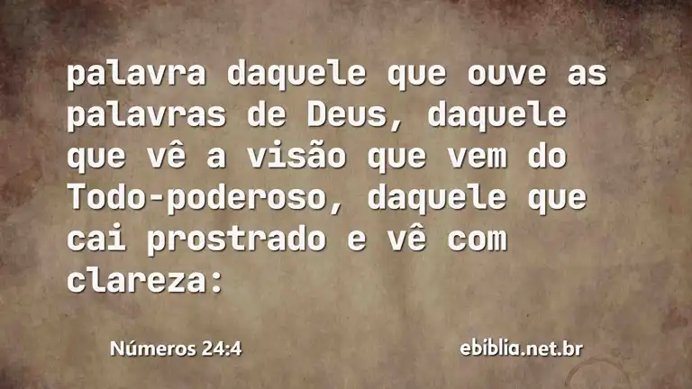 Números 24:4