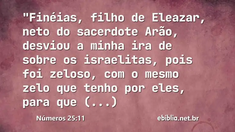 Números 25:11