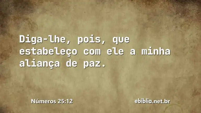 Números 25:12