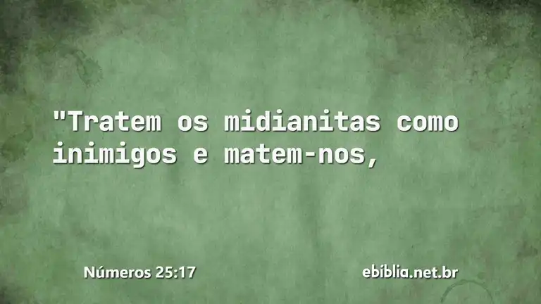 Números 25:17