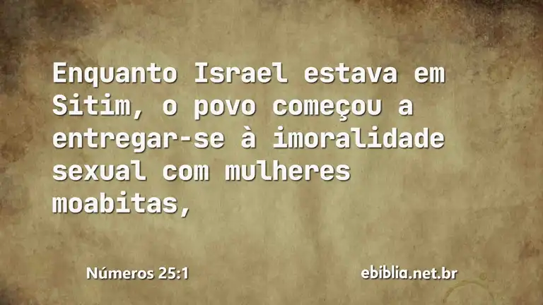 Números 25:1