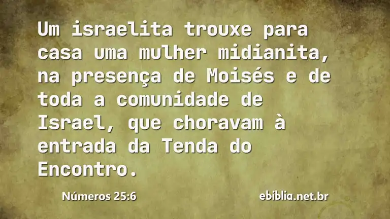 Números 25:6