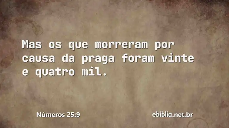 Números 25:9