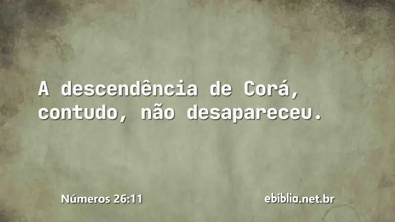 Números 26:11