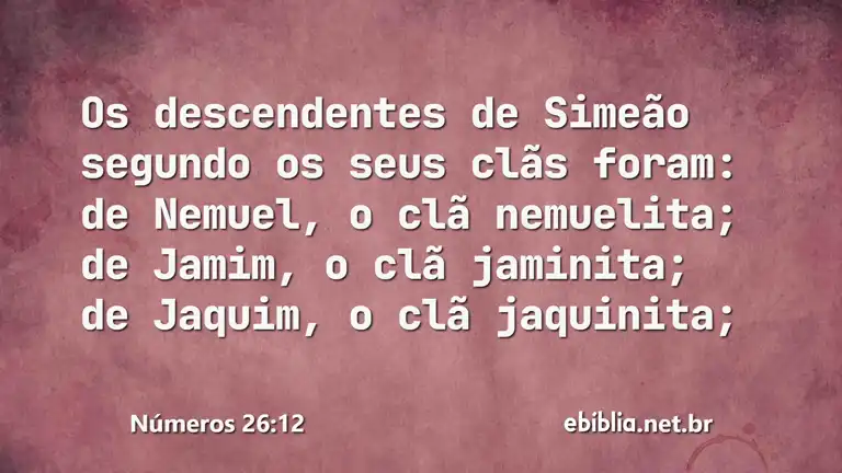 Números 26:12