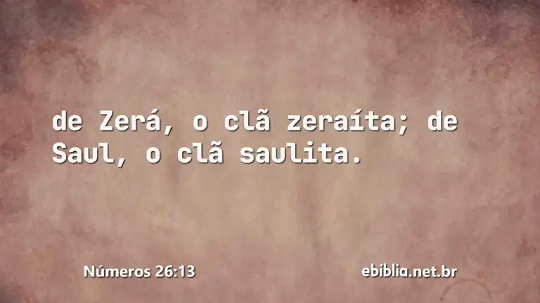 Números 26:13