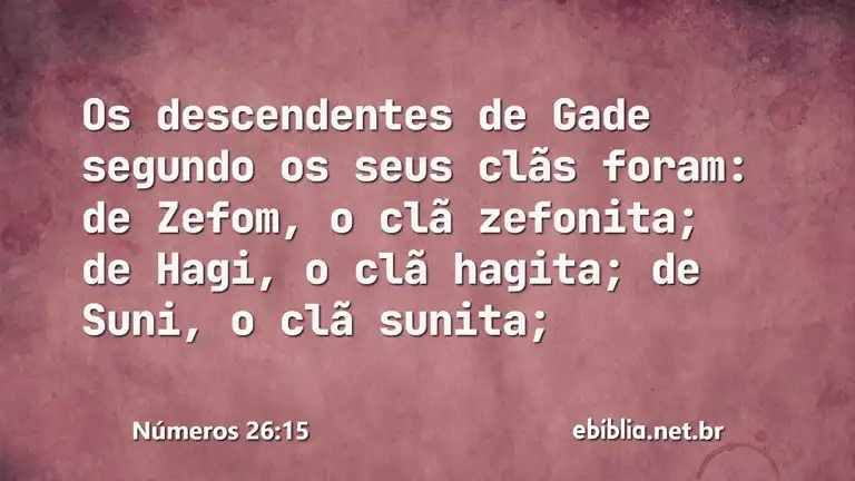 Números 26:15