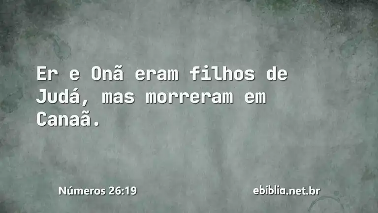 Números 26:19