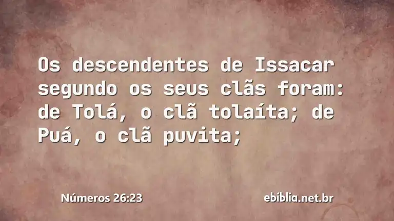 Números 26:23