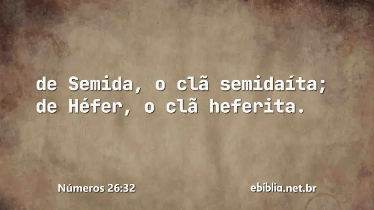 Números 26:32