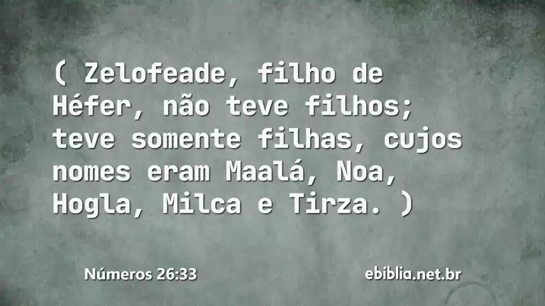 Números 26:33