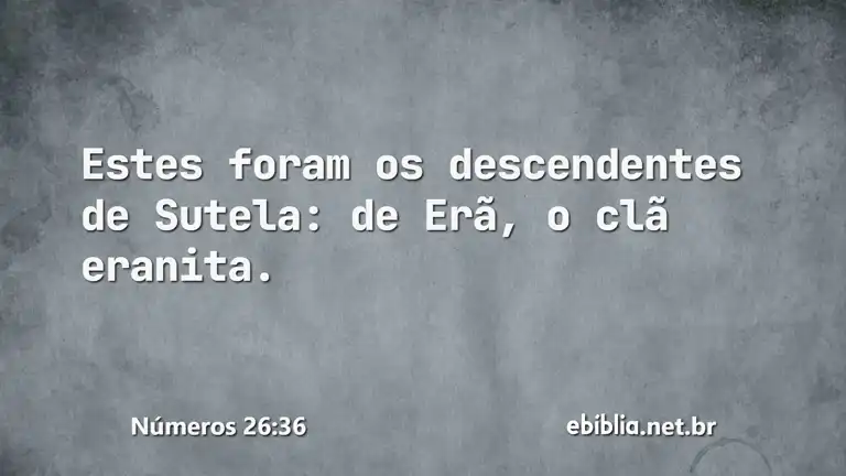 Números 26:36