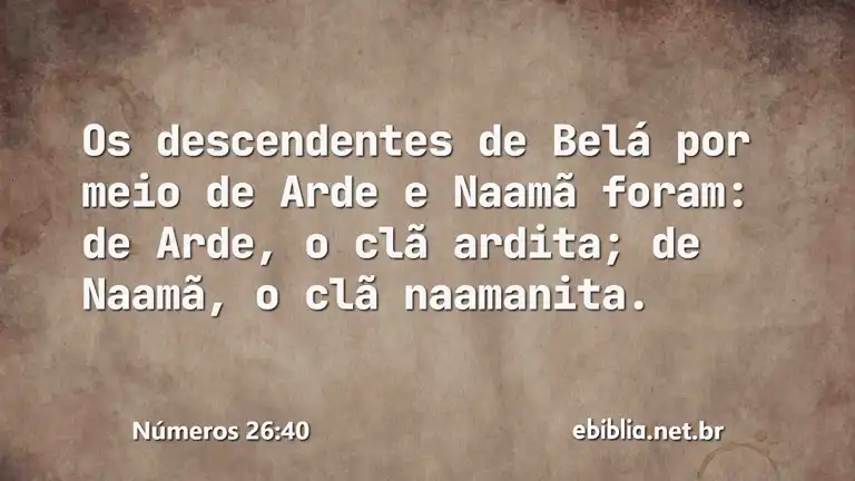 Números 26:40