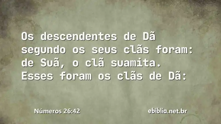 Números 26:42