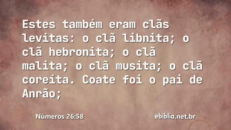 Números 26:58