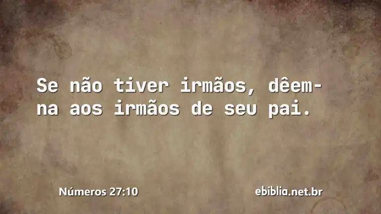 Números 27:10