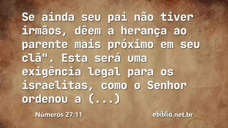 Números 27:11