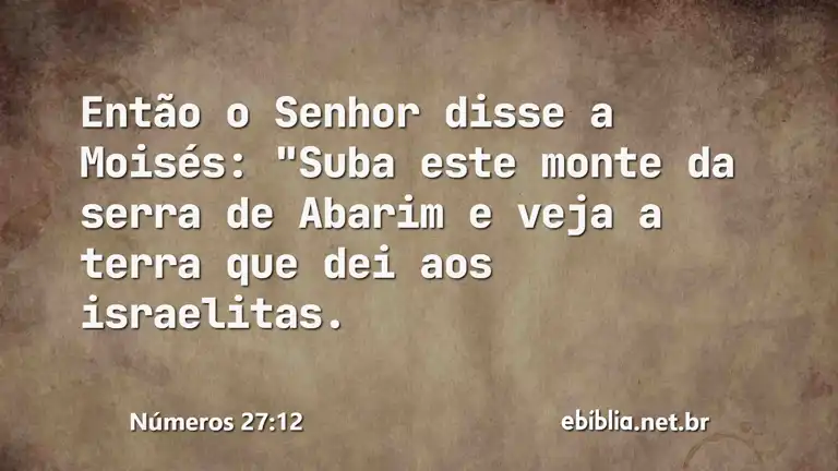 Números 27:12