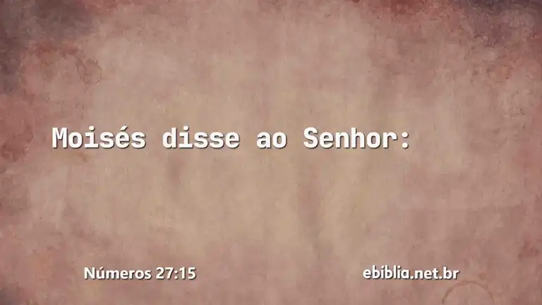 Números 27:15